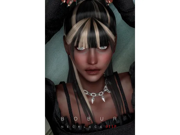 Alpha Bobur Chain Necklace - The Sims 4 Custom Content