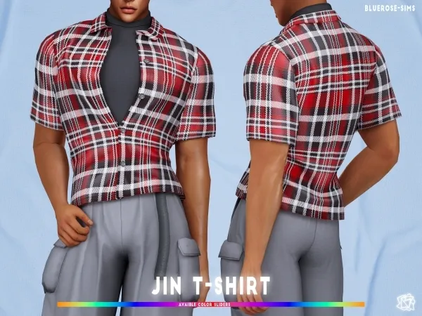 Mix Jin T shirt brsims - The Sims 4 Custom Content
