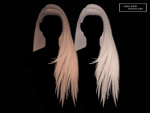 Alpha Jada Hair - The Sims 4 Custom Content