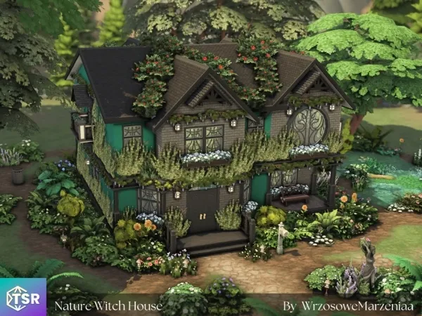 Maxis Match Nature Witch Home - The Sims 4 Custom Content