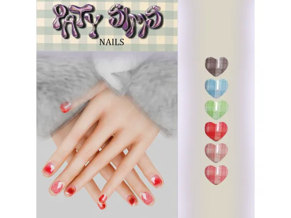 Alpha Unhas Morango PATYSIMS - The Sims 4 Custom Content