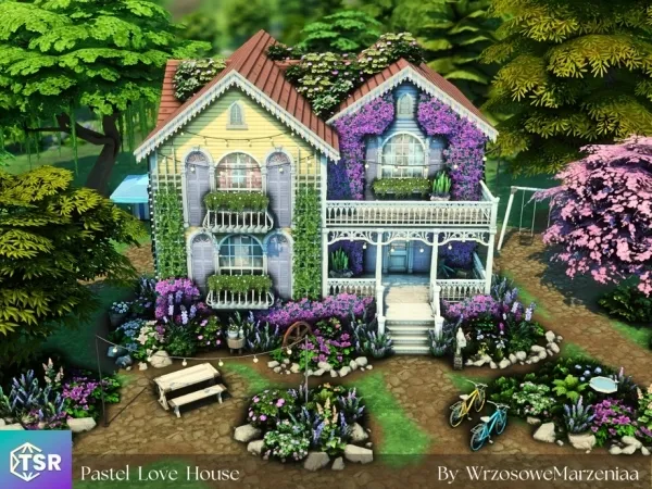 Maxis Match Pastel Love Home - The Sims 4 Custom Content