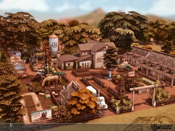 Maxis Match Garden Grove Ranch by nesscasims - The Sims 4 Custom Content