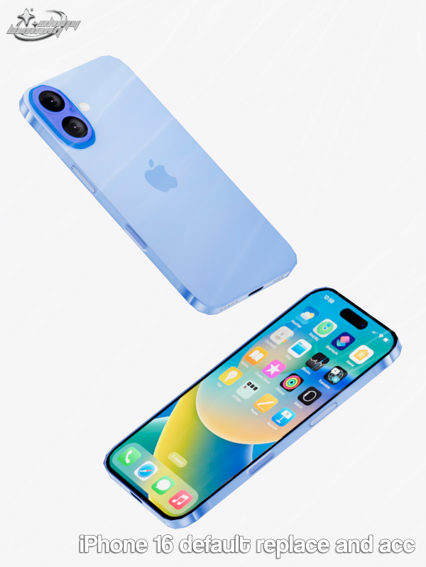 Alpha IPHONE 16 DEFAULT REPLACE AND ACC by ohmybunnny2 - The Sims 4 Custom Content