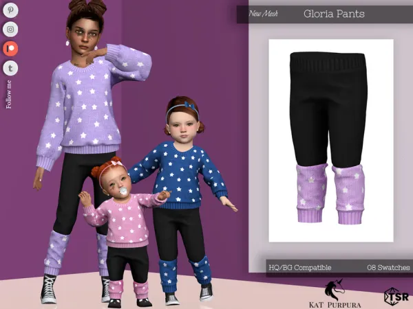 Maxis Match Gloria Pants Toddler by KaTPurpura - The Sims 4 Custom Content