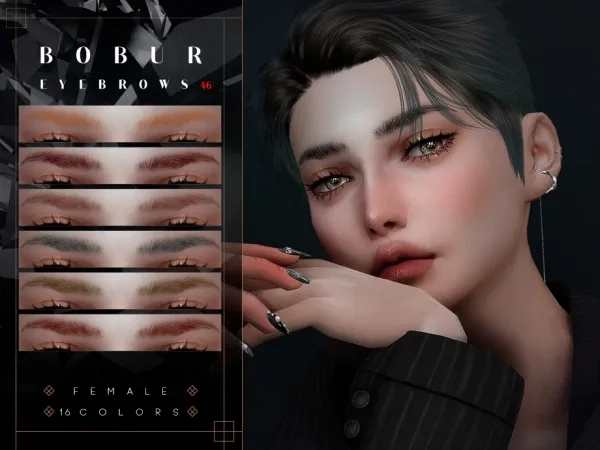 Alpha Bobur Thick eyebrows - The Sims 4 Custom Content