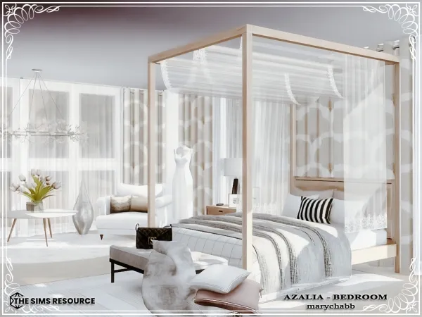 Alpha AZALIA Bedroom - The Sims 4 Custom Content