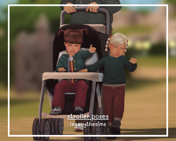 Mix stroller poses by simsfinds - The Sims 4 Custom Content
