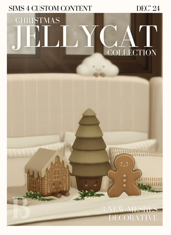 Maxis Match CHRISTMAS JELLYCATS a mini sims 4 custom content collection by simsfinds - The Sims 4 Custom Content