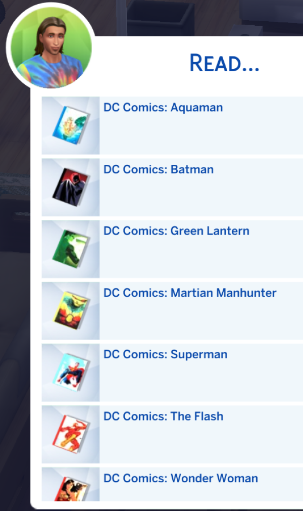 Mix Comics Books for Sims to Read (and to develop Values and Skills) by simsfinds - The Sims 4 Custom Content