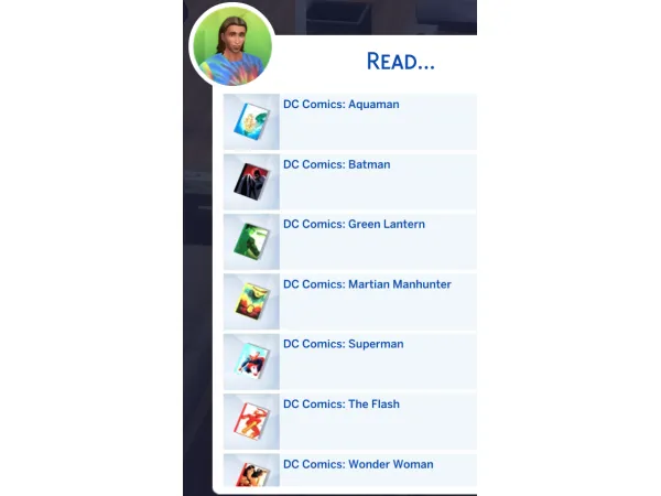 Mix Comics Books for Sims to Read (and to develop Values and Skills) by Scipio Garling - The Sims 4 Custom Content