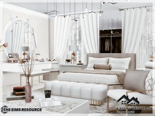 Alpha LISSA Bedroom - The Sims 4 Custom Content