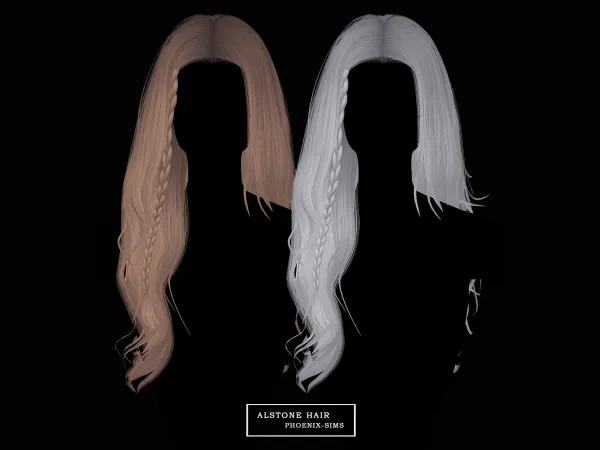 Alpha Alstone Hair - The Sims 4 Custom Content
