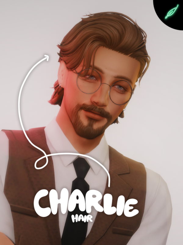 Maxis Match charlie hair by simsfinds - The Sims 4 Custom Content