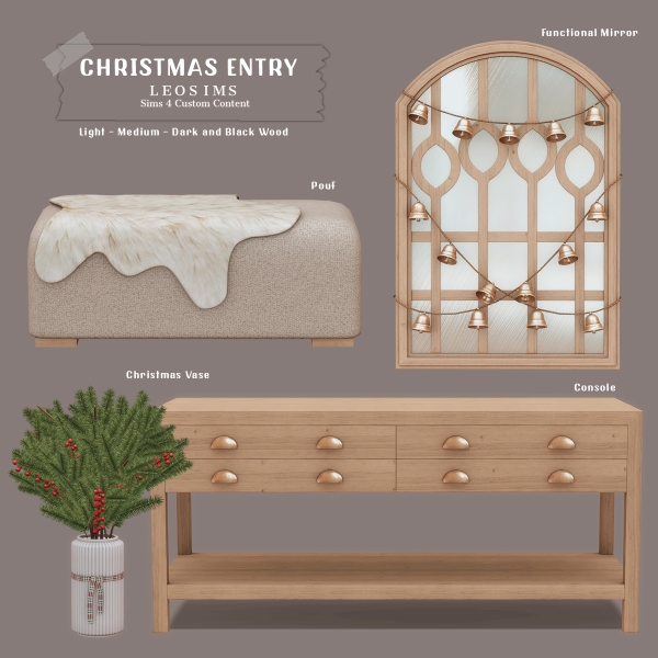 Mix Christmas Entry by leosims4cc - The Sims 4 Custom Content