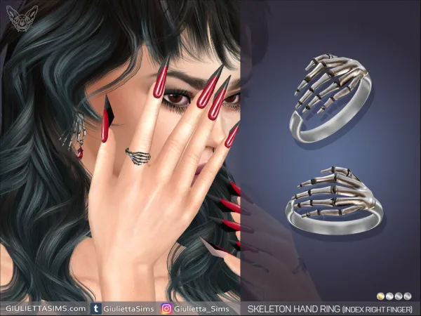 Gothic Skeleton Ring