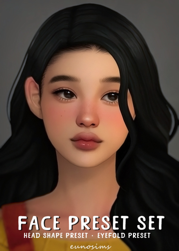 Mix sims4 face preset set by simsfinds - The Sims 4 Custom Content