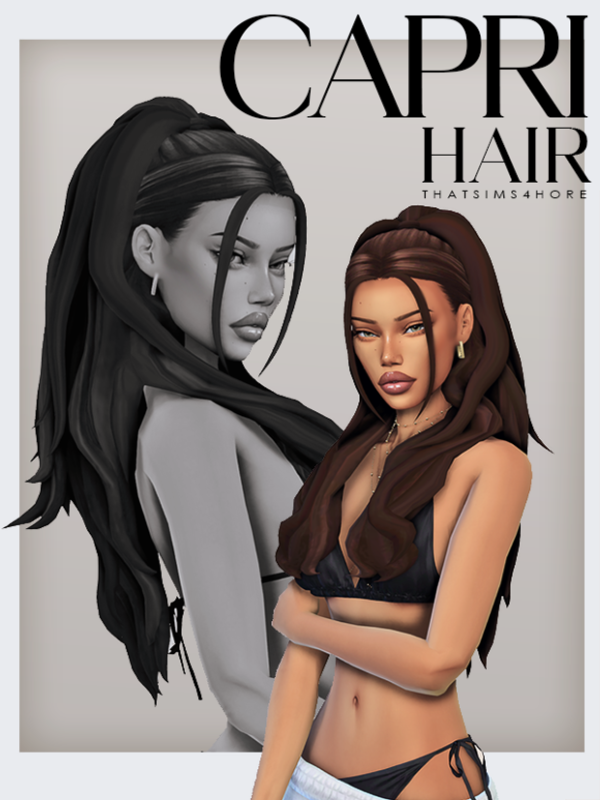 Maxis Match Capri hair by simsfinds - The Sims 4 Custom Content