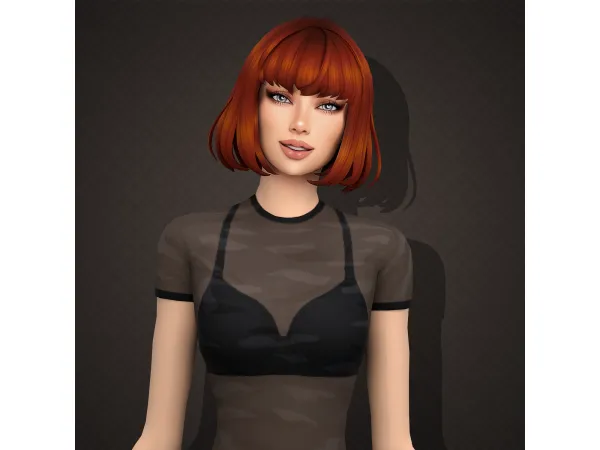 Maxis Match Cute bob hairstyle - The Sims 4 Custom Content