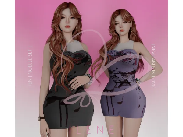 Maxis Match ILN Noelle Set by ILENES4 - The Sims 4 Custom Content