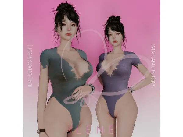 Maxis Match ILN Geddon Set by ILENES4 - The Sims 4 Custom Content