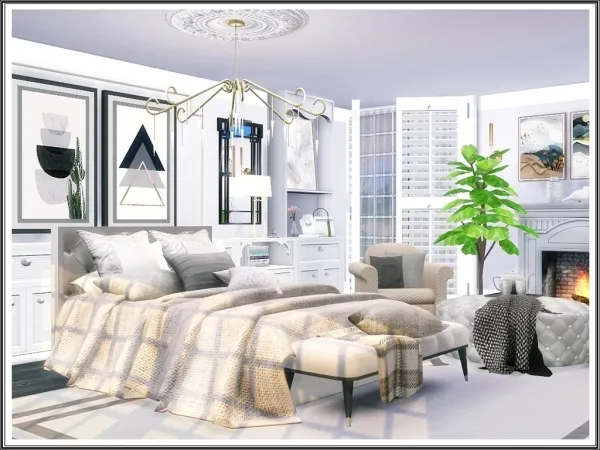 Alpha Amanda Bedroom - The Sims 4 Custom Content