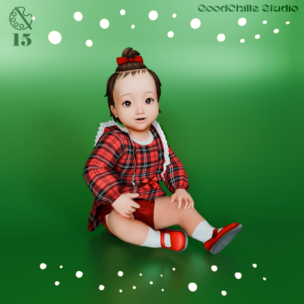 Maxis Match Maxis Match GCS December's 2024 Infant by goodchillsstudio - The Sims 4 Custom Content