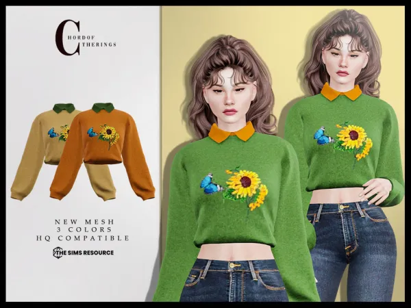 Alpha Sweater T 707 by ChordoftheRings - The Sims 4 Custom Content