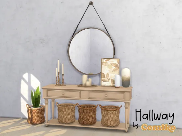 Maxis Match Hallway Set - The Sims 4 Custom Content