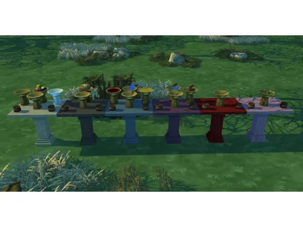 Mix Altar Set Lilac by Amethyst - The Sims 4 Custom Content