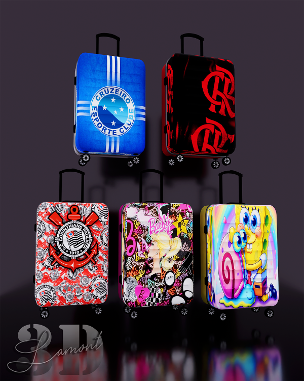 Mix suitcase by lamontcreatorr - The Sims 4 Custom Content