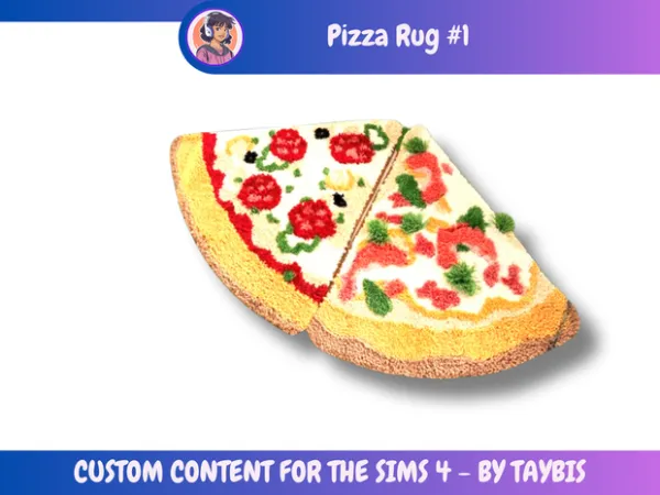 Alpha Pizza 1 by Taybis - The Sims 4 Custom Content