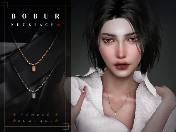 Alpha Bobur Necklace 95 - The Sims 4 Custom Content