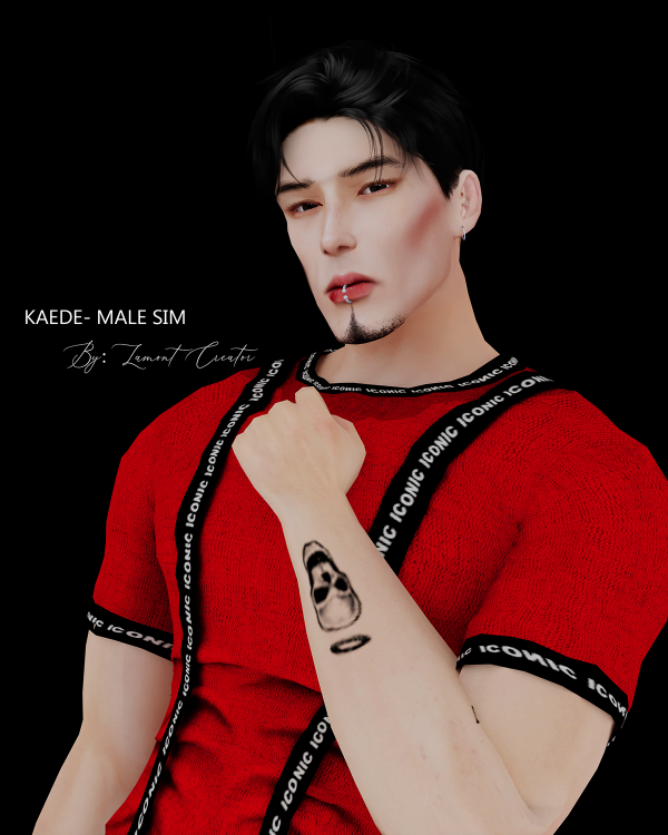 Mix kaede male sim by lamontcreatorr - The Sims 4 Custom Content