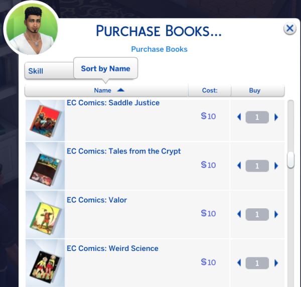 Mix EC Comics (skill books) by simsfinds - The Sims 4 Custom Content