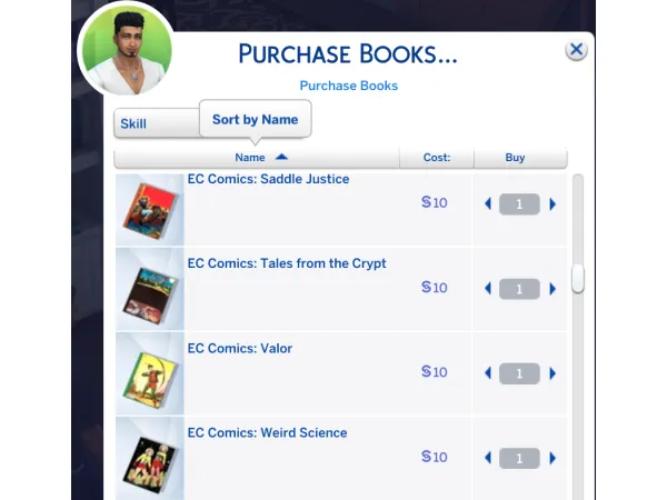 Mix EC Comics (skill books) by Scipio Garling - The Sims 4 Custom Content