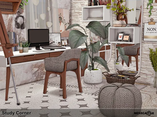 Mix Study Corner - The Sims 4 Custom Content