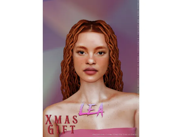 Alpha XMAS GIFT Léa new updated version - The Sims 4 Custom Content