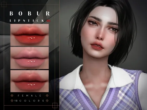 Bobur Lipstick 155 - The Sims 4 Custom Content