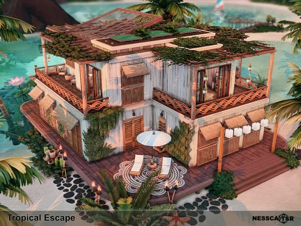 Maxis Match Tropical Escape by nesscasims - The Sims 4 Custom Content