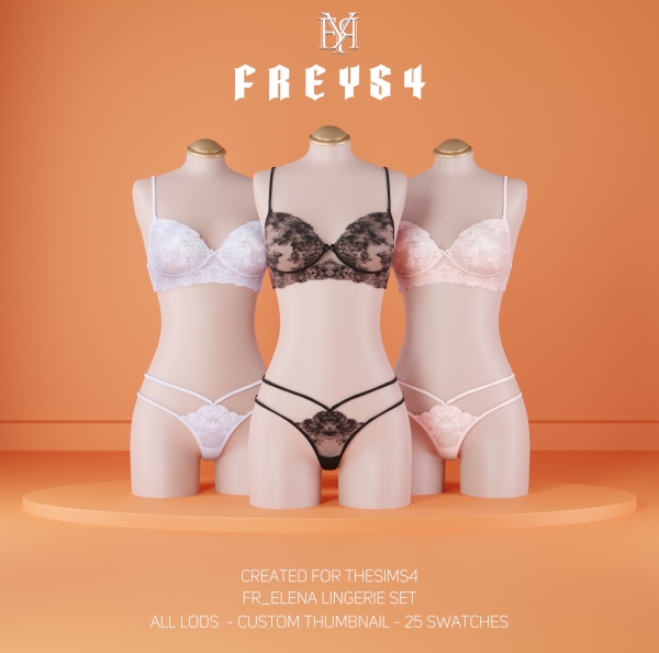 Alpha FR_Elena lingerie Set by freys4 - The Sims 4 Custom Content