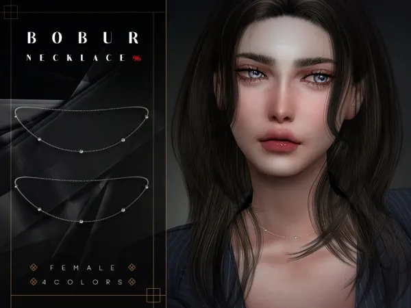 Alpha Bobur Necklace 96 - The Sims 4 Custom Content