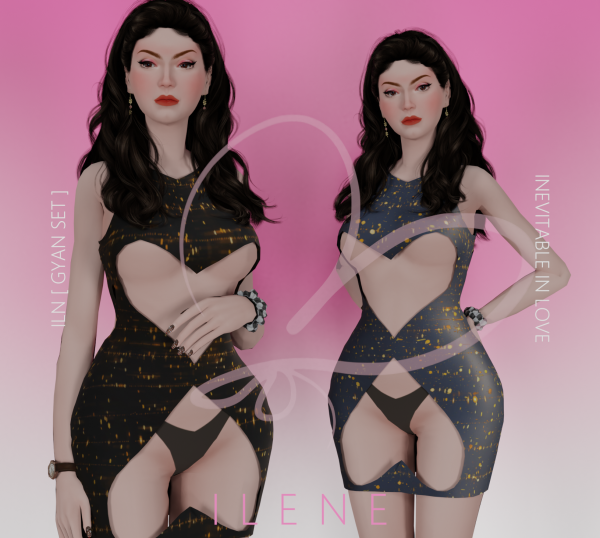 Maxis Match ILN Gyan Dress by ilenes4 - The Sims 4 Custom Content