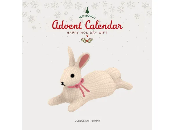 Momo-cc Cuddle Knit Bunny