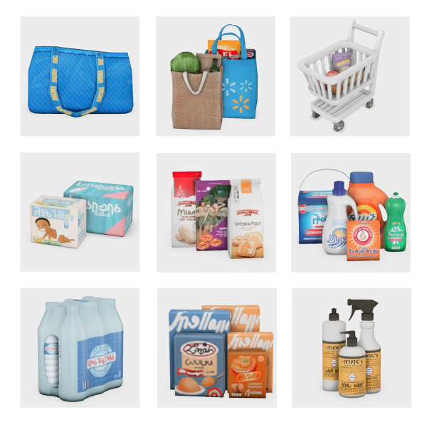 Maxis Match grocery run recs by simsfinds - The Sims 4 Custom Content
