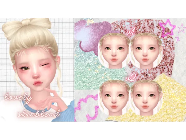 Maxis Match LOVELY SKINBLEND by teenyboppet - The Sims 4 Custom Content