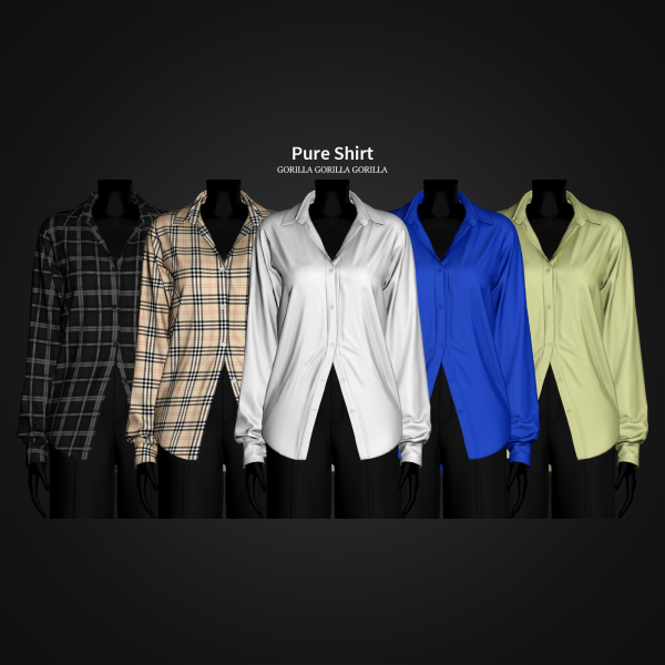 Mix Pure Shirt by simsfinds - The Sims 4 Custom Content