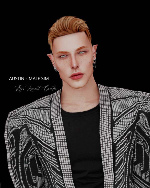 Mix austin male sim by lamontcreatorr - The Sims 4 Custom Content