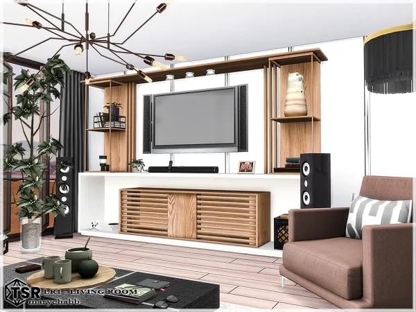 Mix LR1 Living Room - The Sims 4 Custom Content