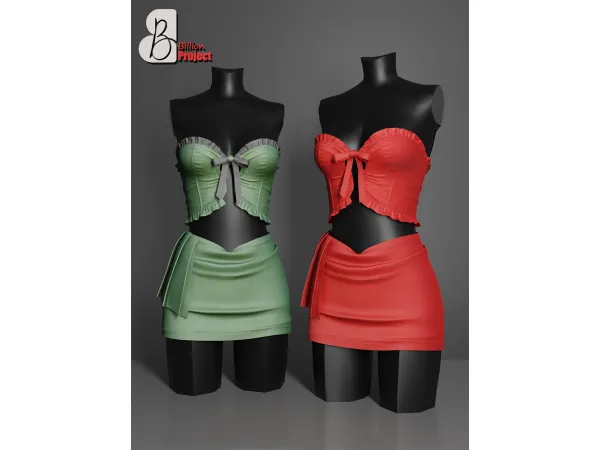 Alpha BillionProject Marika Set - The Sims 4 Custom Content